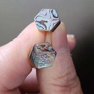 - Abalone Stud Earrings